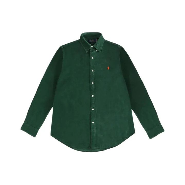 Polo Ralph Lauren Polo Ralph Lauren Men's Green Long-Sleeve Button Shirt Size US M / EU 48-50 / 2 - 1 Thumbnail