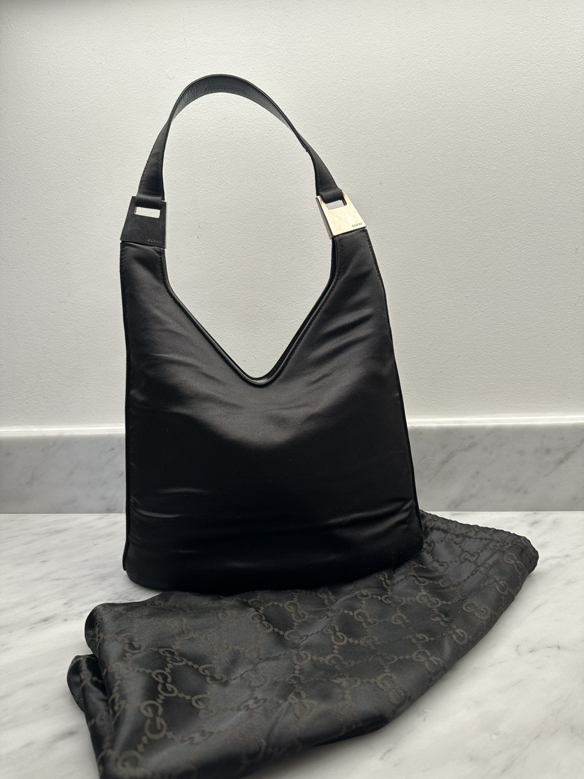 Gucci Vintage Tom Ford Era 1998 Runway Nylon Gucci Shoulder bag 