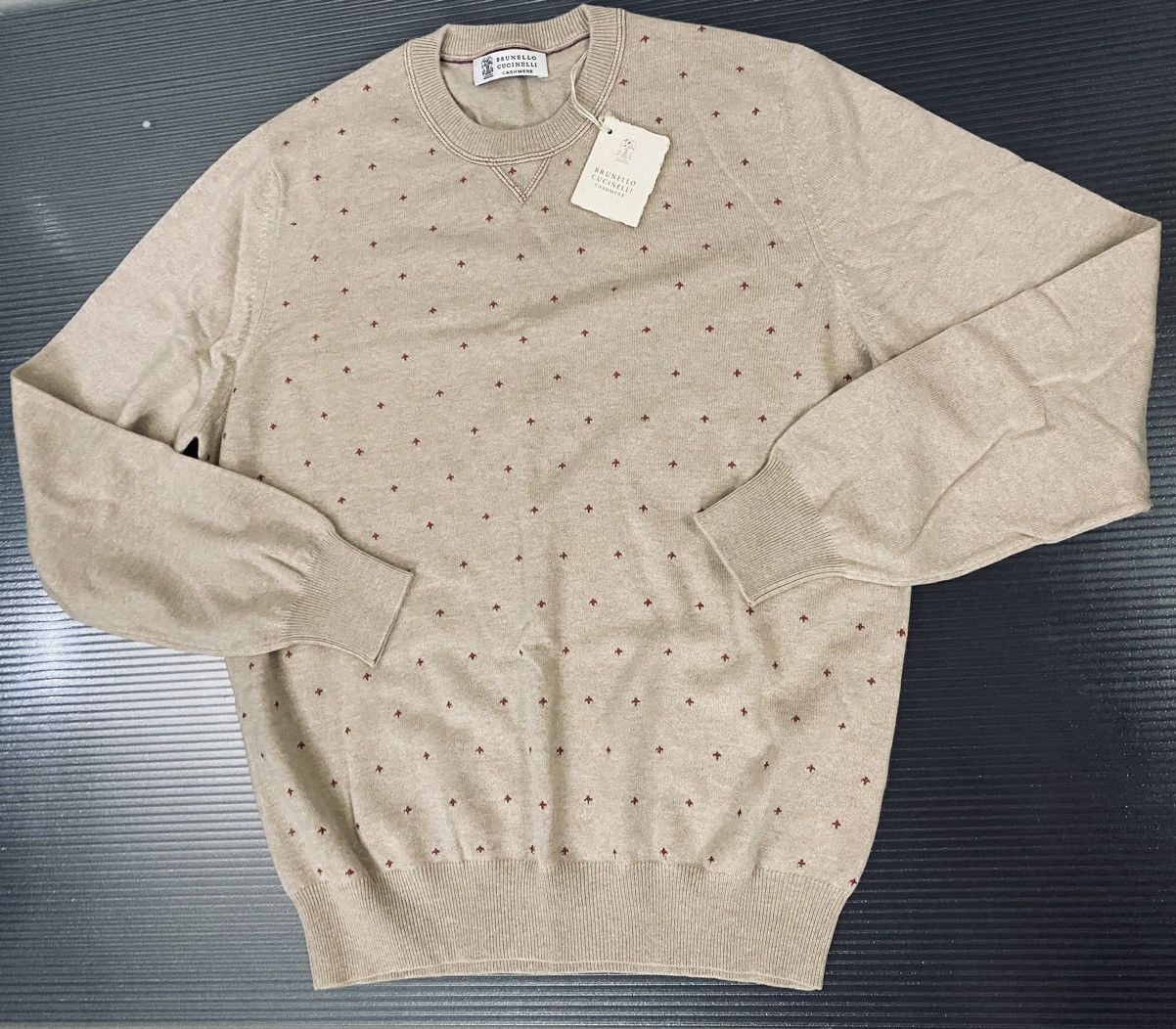Brunello Cucinelli Brunello Cucinelli 🇮🇹 malt hand knit + cashmere crew 52 NWT Size US L / EU 52-54 / 3 - 1 Thumbnail