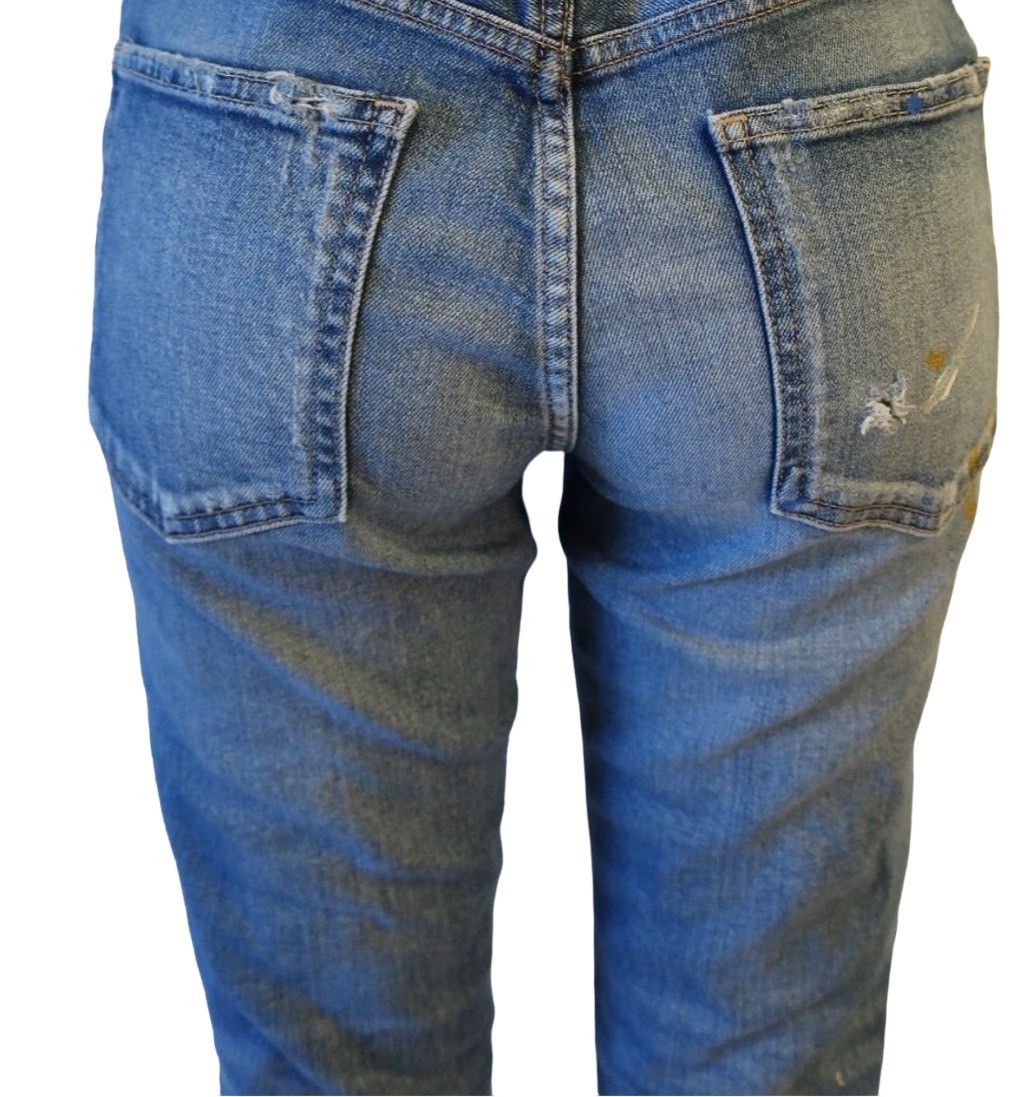 MOUSSY Moussy Vintage Dixie Paint Splattered Jean Size 29" - 12 Thumbnail