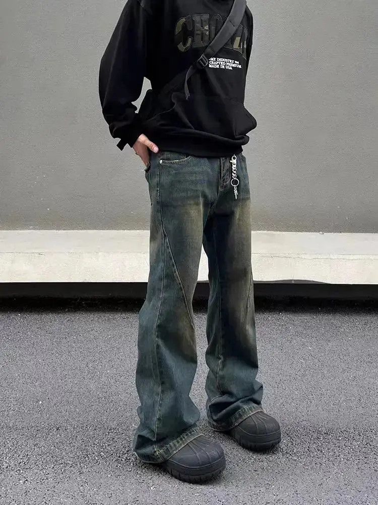 Japanese Brand Vintage washed distressed mud-dyed micro-flared jeans Size US 32 / EU 48 - 4 Thumbnail