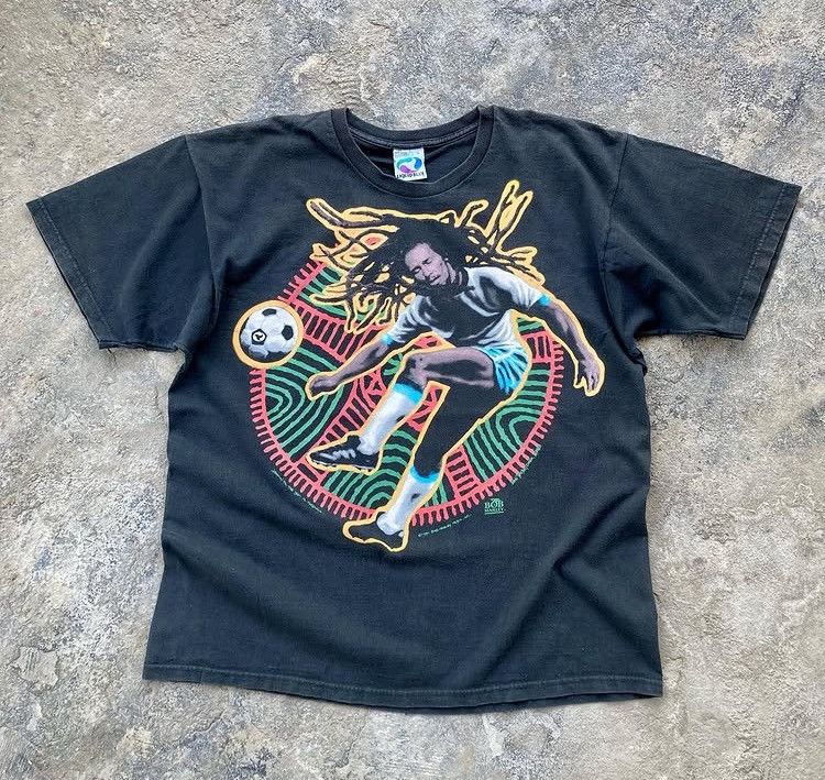 Bob Marley × Liquid Blue × Vintage Vintage Bob Marley Liquid Blue Soccer Futbol Size US L / EU 52-54 / 3 - 1 Thumbnail