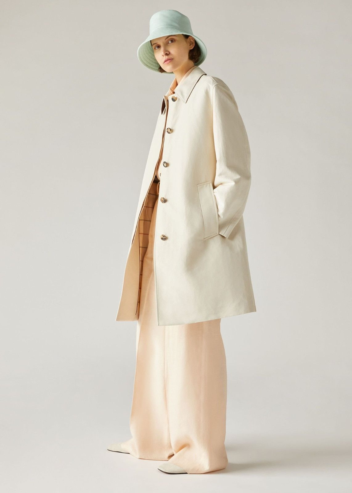Loro Piana o1srvl11e1224 Iconic Duster Coat in White Size M / US 6-8 / IT 42-44 - 3 Thumbnail