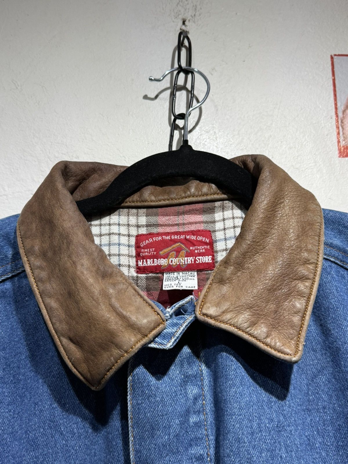 Marlboro Vintage 90s Marlboro denim jacket Size US L / EU 52-54 / 3 - 4 Thumbnail