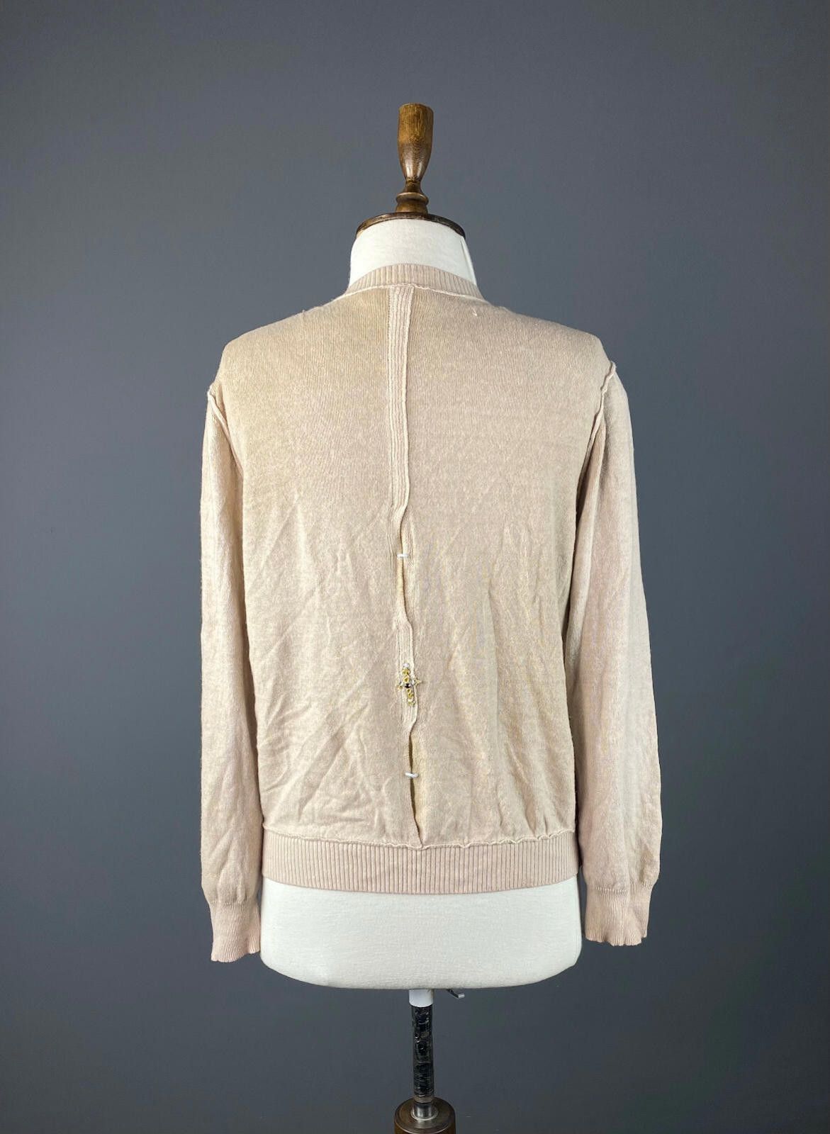 Designer Elisa Cavaletti Sono Italiano BeigeSoft Wool Size XXL 2XL Size XXL / US 16-18 / IT 52-54 - 4 Thumbnail