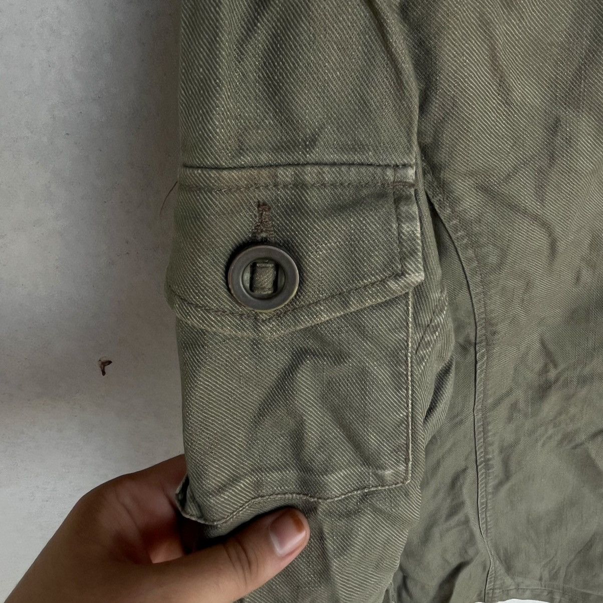 Other Vintage Khaki Green Jacket With Polka Dot Lining Size M Size US M / EU 48-50 / 2 - 6 Thumbnail