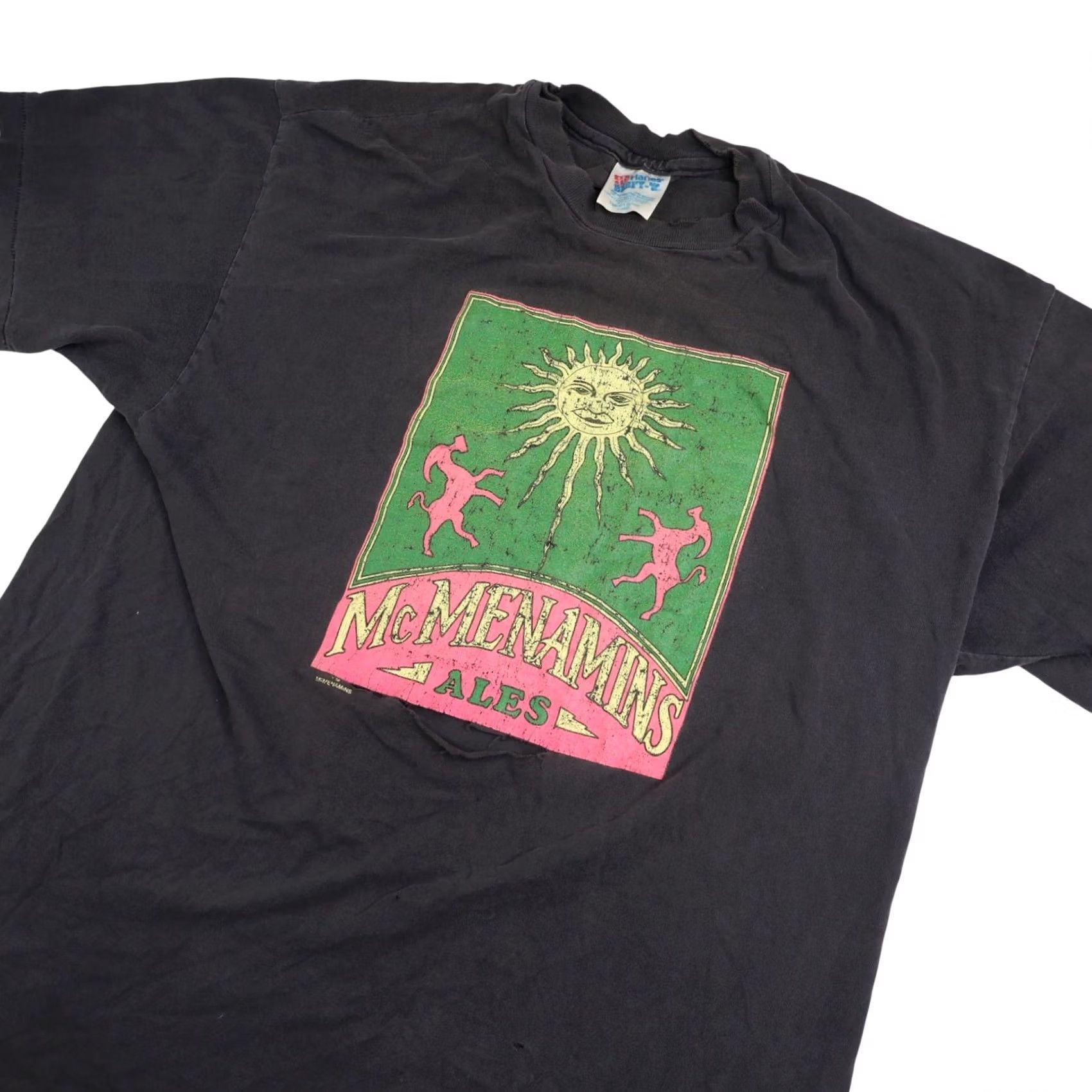Vintage VINTAGE McMenamins Ales Mens XL Graphic T Shirt Black Distressed Size US XL / EU 56 / 4 - 2 Thumbnail