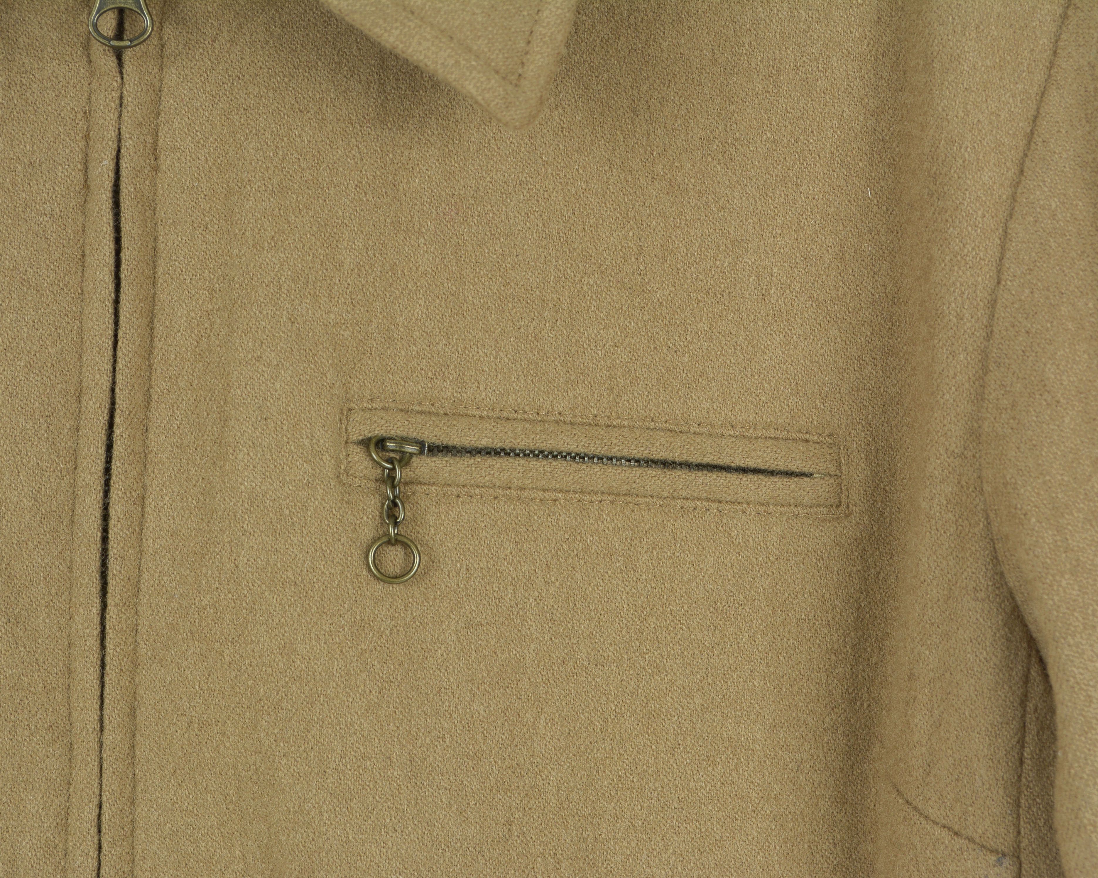 Jones New York JONES & CO Suit Jacket Wool Blend Zip Coat US 12 Tan UK 16 Size L / US 10 / IT 46 - 10 Thumbnail