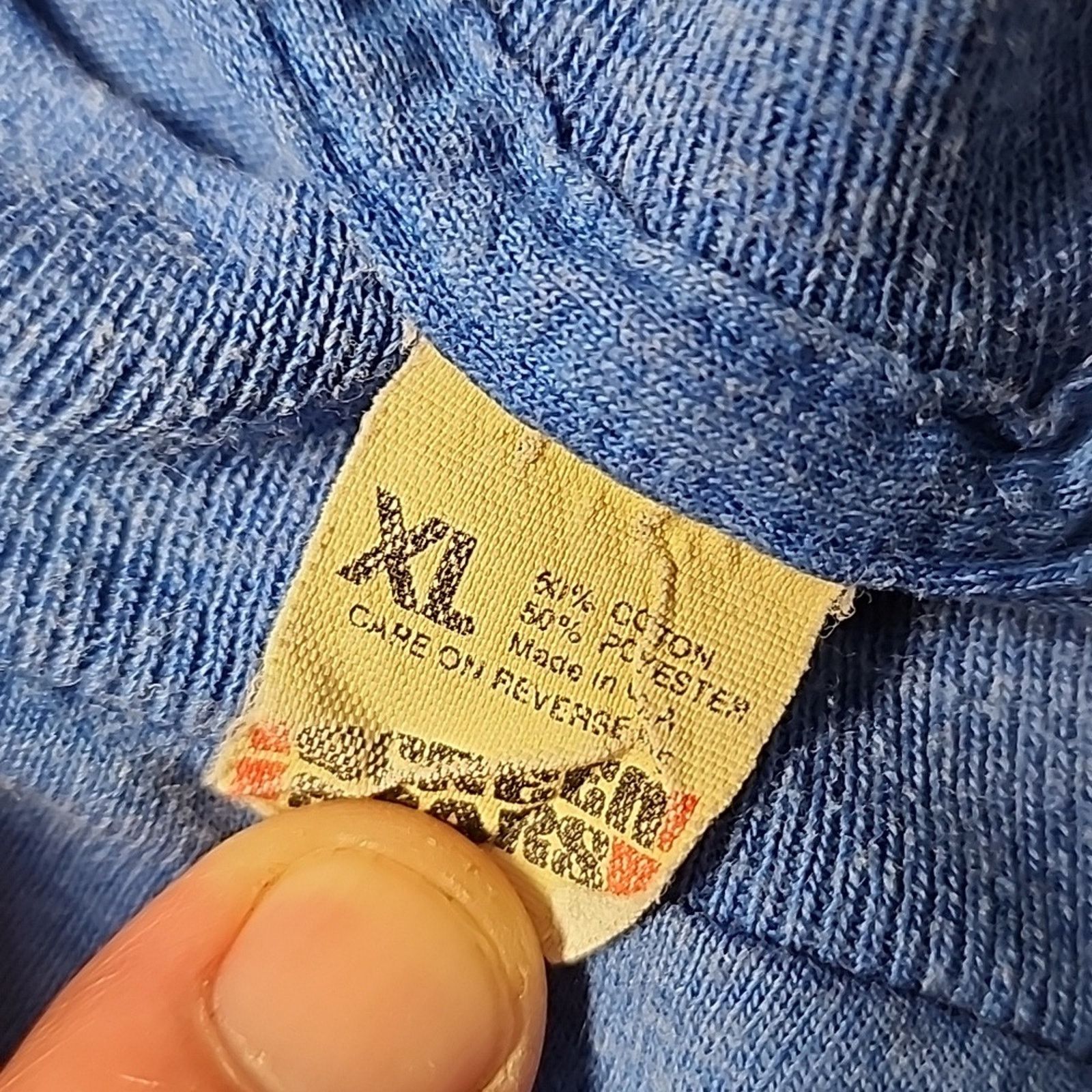 Disaeran Vintage Single Stitch Screen Stars Blue Preschool Tee Size M / US 6-8 / IT 42-44 - 2 Thumbnail