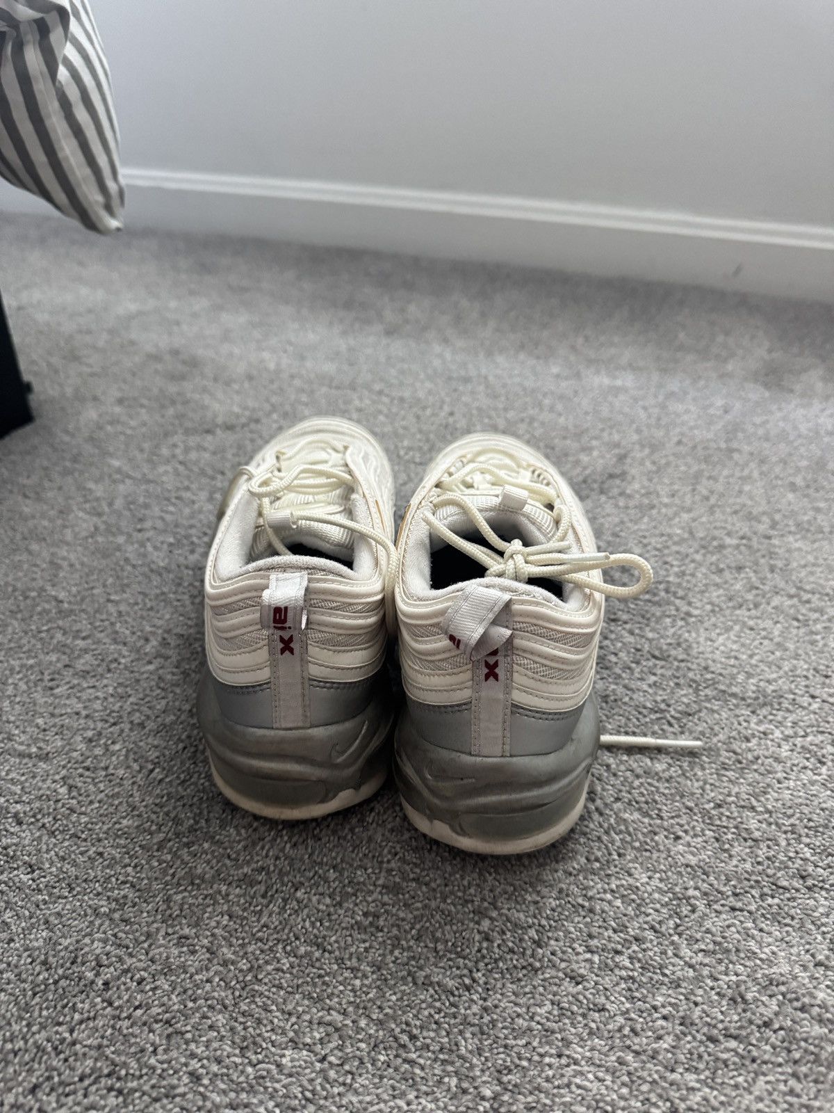 Nike Air Max 97 White Gray Size US 9.5 / EU 42-43 - 4 Thumbnail