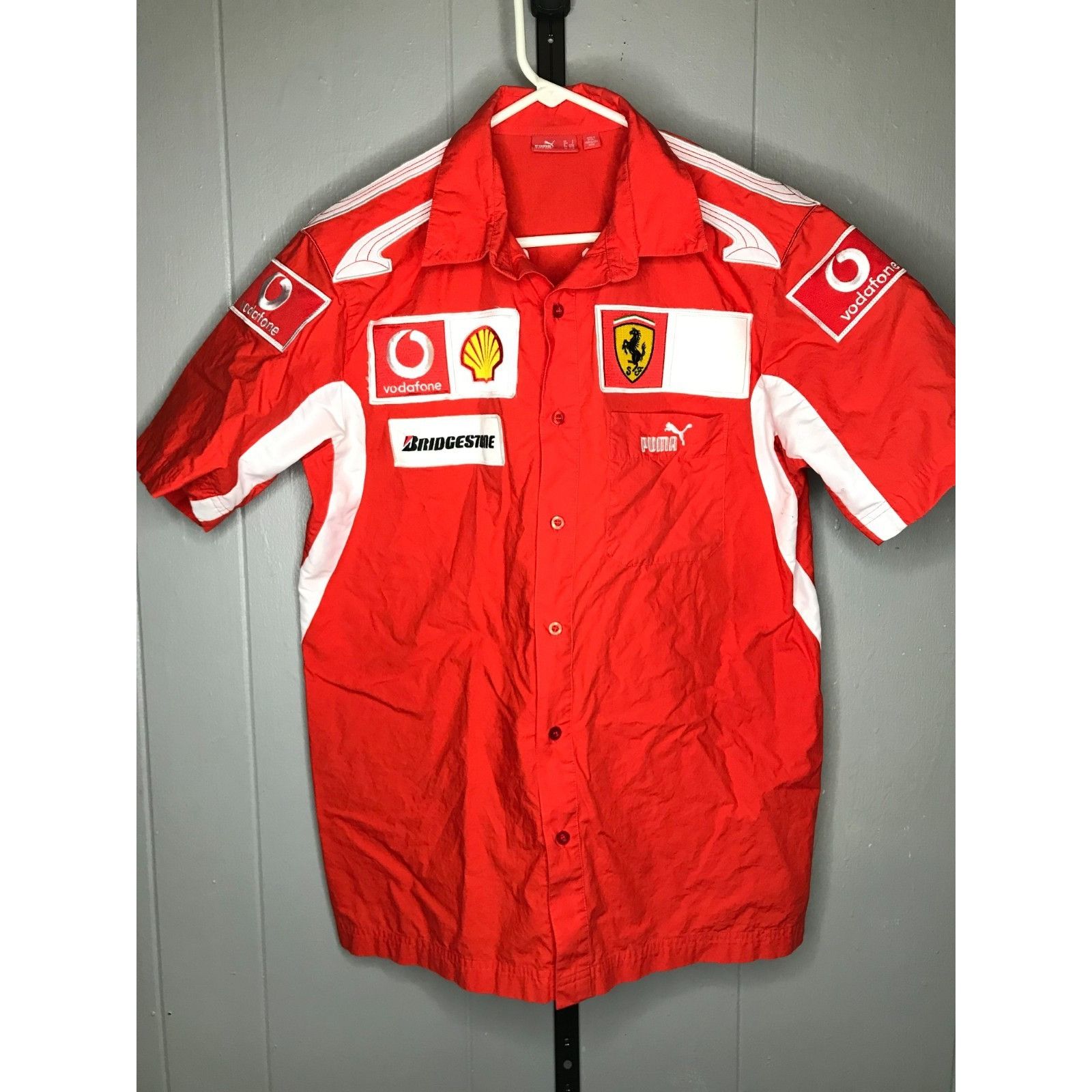 Ferrari × Puma Puma Ferrari Scuderia sponsor Men Small Orange Short Sleeve Size US S / EU 44-46 / 1 - 1 Thumbnail