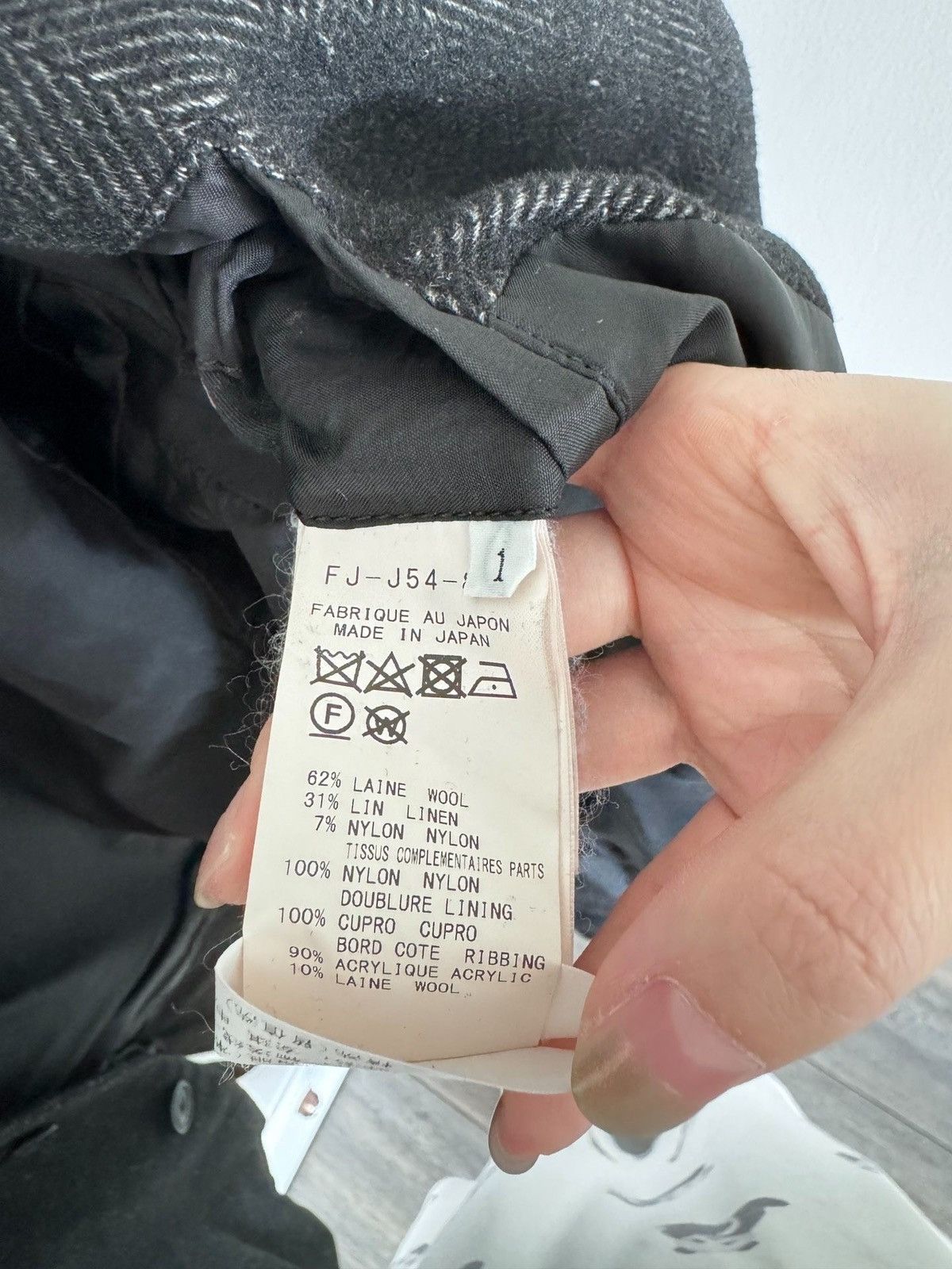Yohji Yamamoto Yohji Yamamoto Patchwork dark grey suit Size 36S - 5 Thumbnail