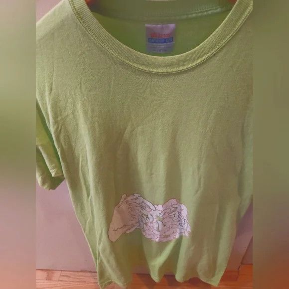 Band Tees × Vintage 'MAN MAN'- Rare Y2K Green Hanes Medium Graphic Band T Shirt Size US M / EU 48-50 / 2 - 1 Thumbnail