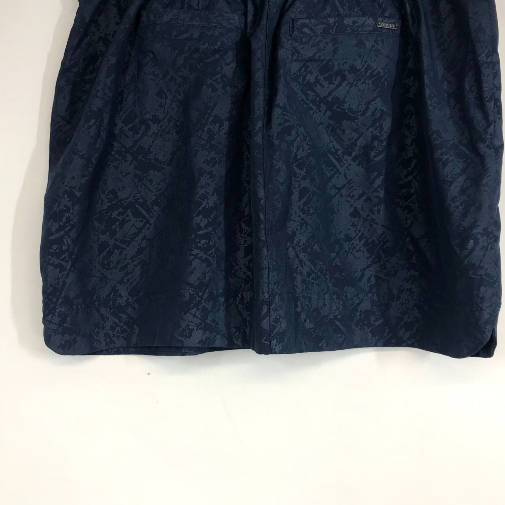 Orvis Orvis Navy Blue Textured Skirt Skort M Elastic Waist Pockets Size 32" / US 10 / IT 46 - 6 Thumbnail