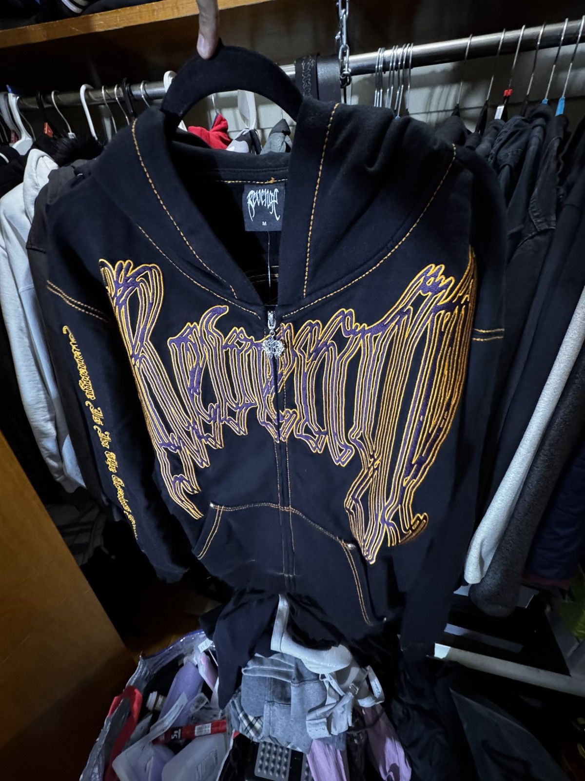 Revenge Revenge Lakers Zip-Up Hoodie Size US M / EU 48-50 / 2 - 1 Thumbnail