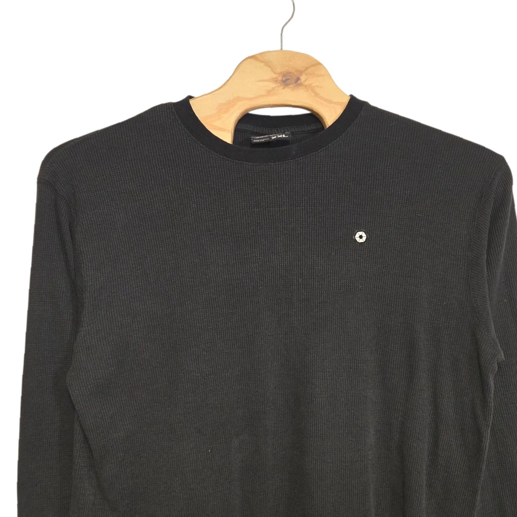 Southpole VINTAGE South Pole Long Sleeve Thermal Shirt Mens XXL Black Waffle Knit Size US XXL / EU 58 / 5 - 2 Thumbnail