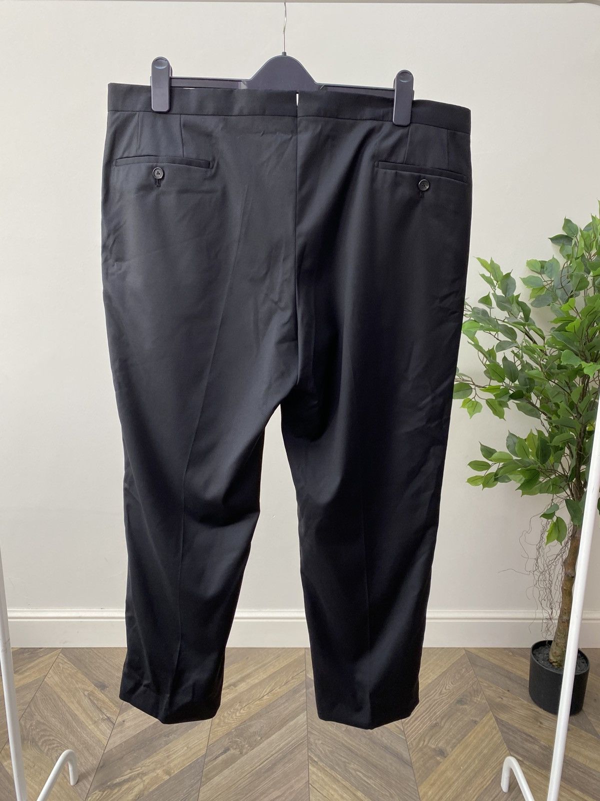 Other Vintage Van Jaack Men's Black Suit Loro Piana Wool Size 54L - 15 Thumbnail