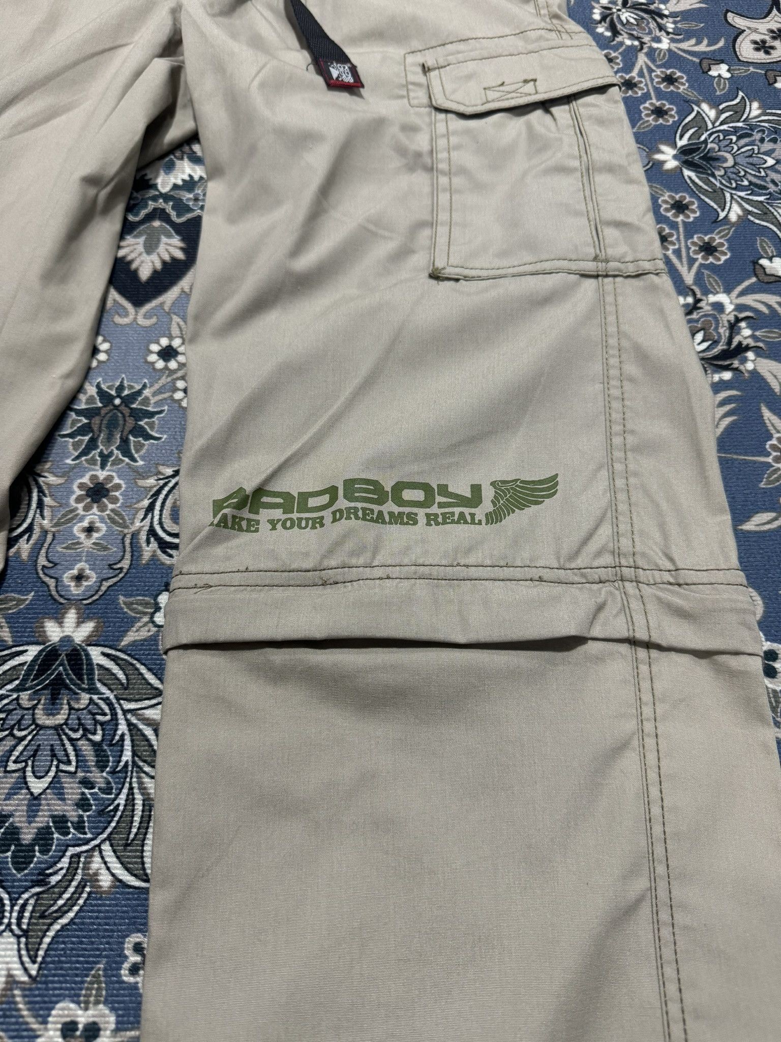 Japanese Brand Vintage Bad Boy Skateboard Surf Pants Cargo Size US 29 - 4 Thumbnail