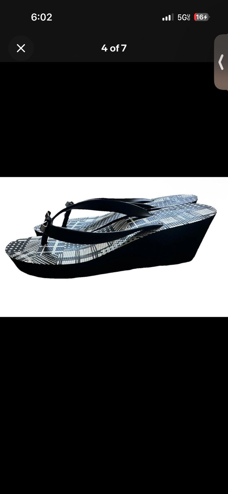 Coach Coach Women’s Black White Thong Bow Flip Flops Sandals sz 7 Size US 7 / IT 37 - 4 Thumbnail
