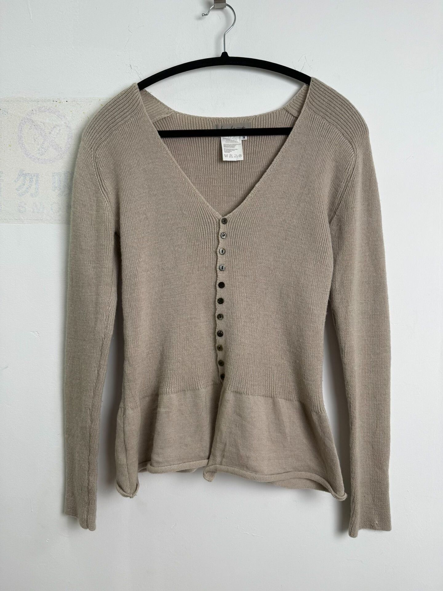 Yohji Yamamoto Yohji Yamamoto 90s Ruffled Waist-Knit Top Size M / US 6-8 / IT 42-44 - 1 Thumbnail