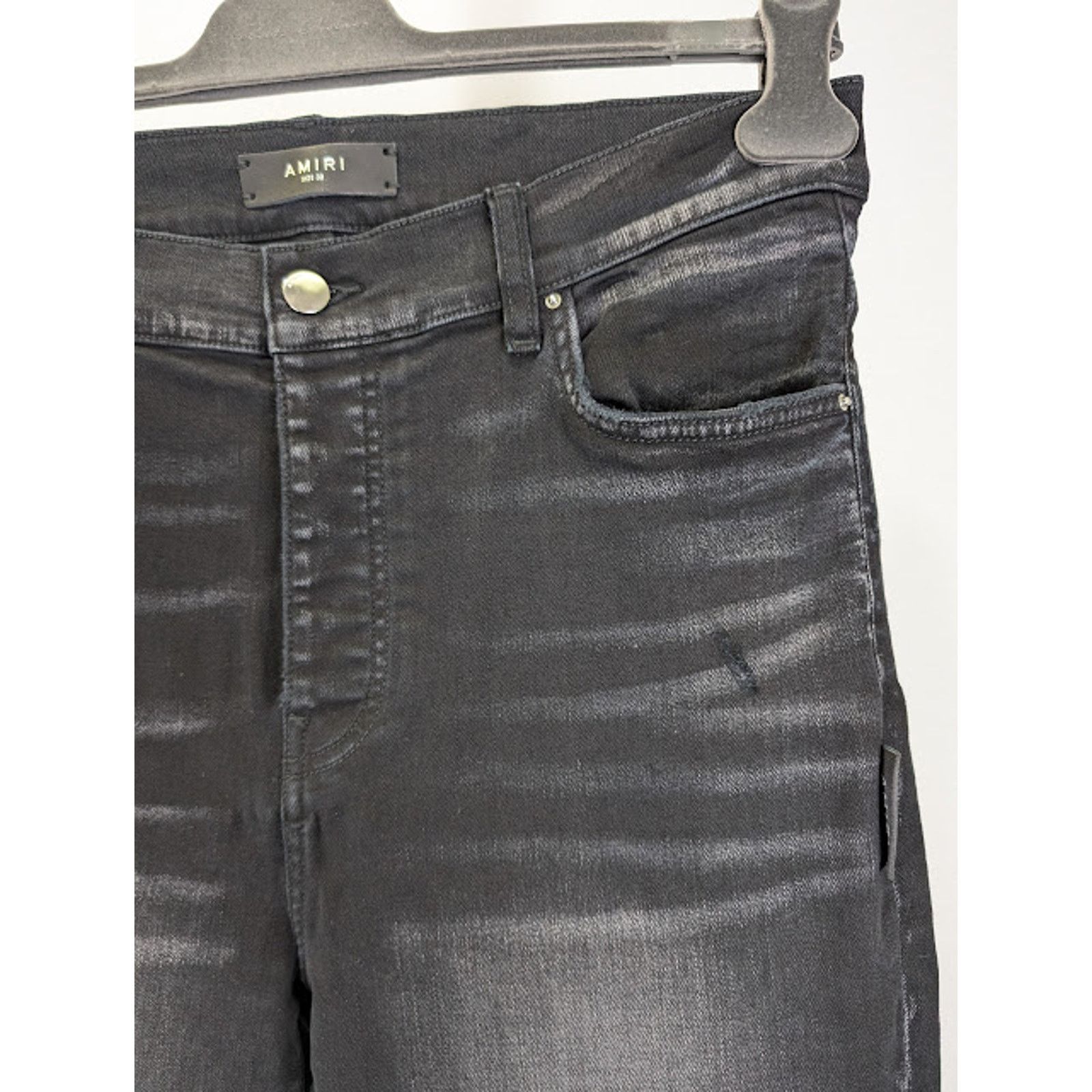 Amiri o1rshd1 Stacked Flare Jeans in Aged Black Size US 30 / EU 46 - 10 Thumbnail