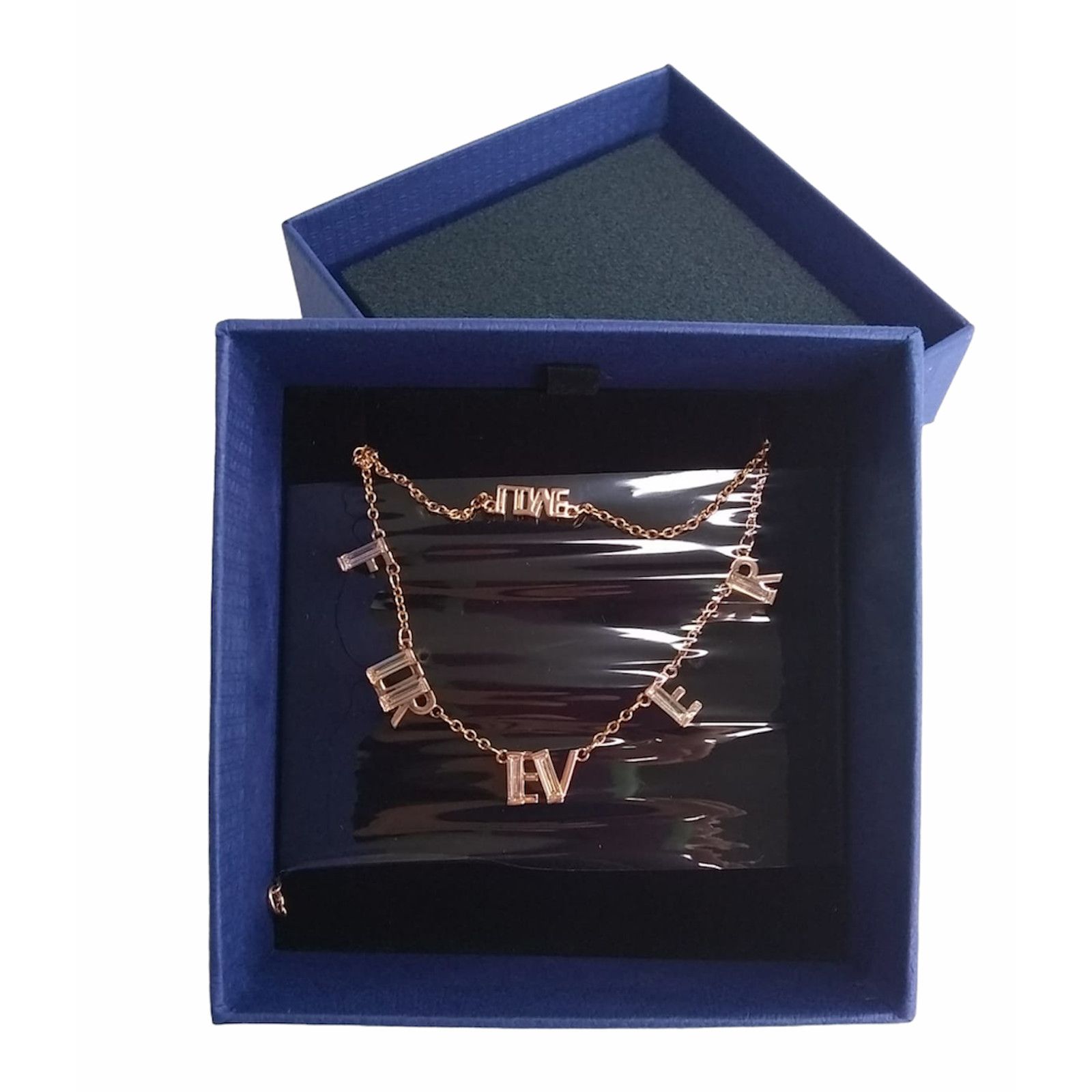 Swarovski Swarovski Duo Forever & Love Necklace set Rose Gold Tone new Size ONE SIZE - 1 Thumbnail