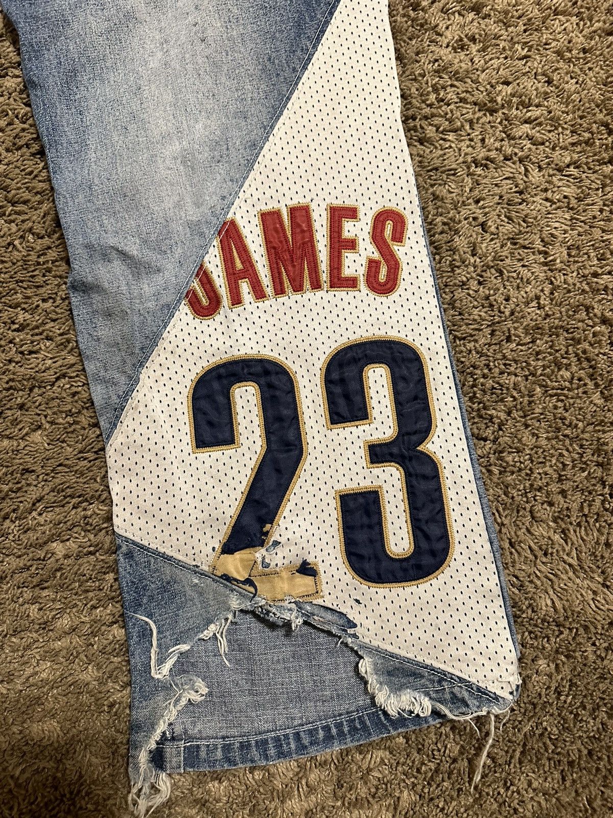 NBA × Vintage Vintage UNK NBA Cleveland Cavaliers pants 00s size 34x32 Size US 34 / EU 50 - 4 Thumbnail