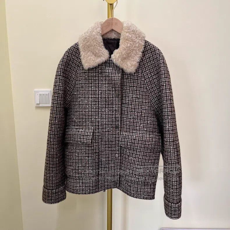 Brunello Cucinelli Brunello Cucinelli Small houndstooth collar leisure jacket Size XS / US 0-2 / IT 36-38 - 1 Thumbnail