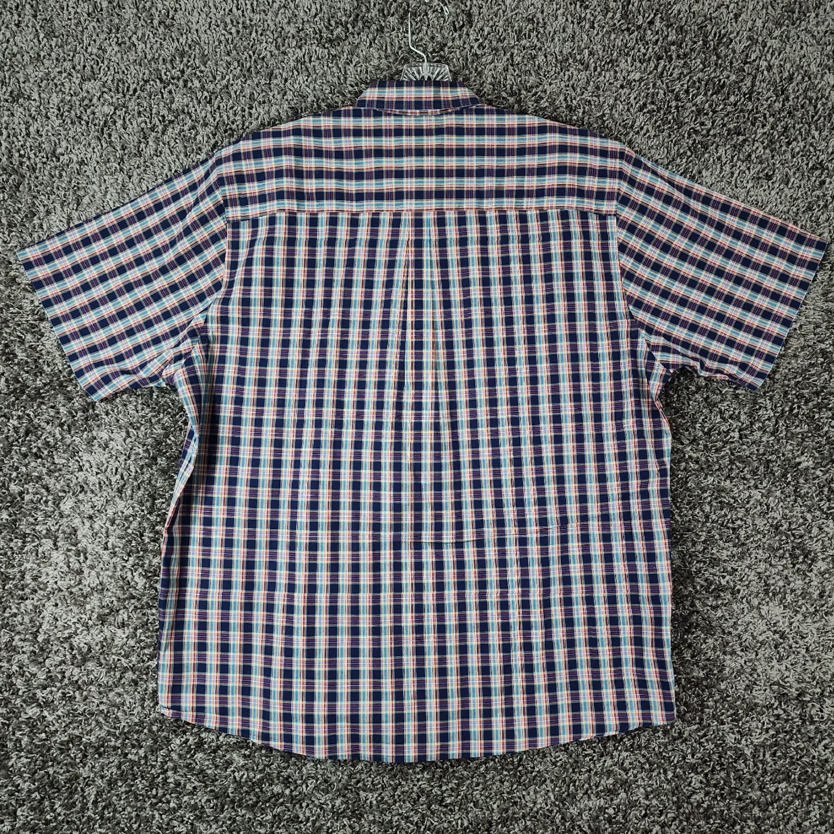 Cutter & Buck Cutter & Buck Shirt Mens XL Short Sleeve Multicolor Plaid Cotton Button-Up Size US 36 / EU 52 - 6 Thumbnail