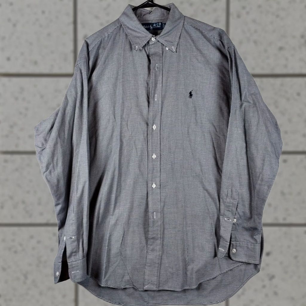 Ralph Lauren Ralph Lauren Blake 100% Cotton L Button-Up Shirt, Blue, Check, Long Sleeve, Collared, Button-Down, Casual, Men’s, Regular Fit Size US L / EU 52-54 / 3 - 1 Thumbnail