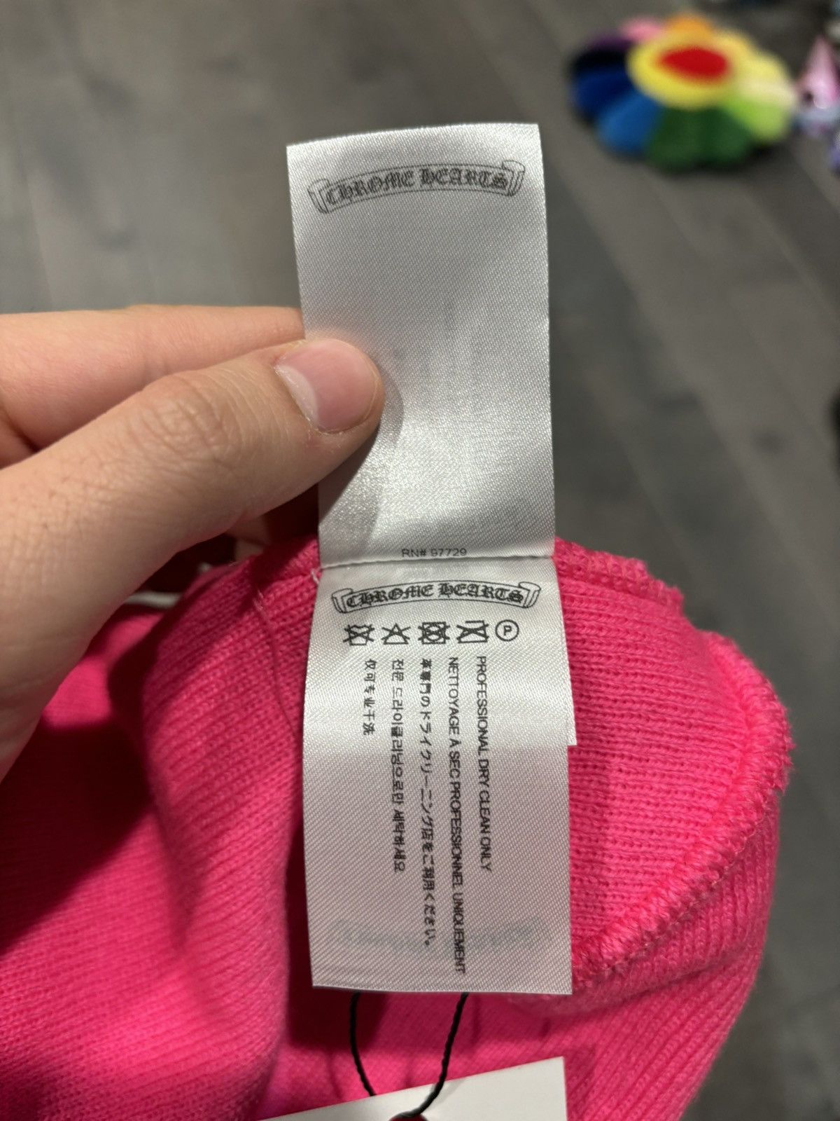 Chrome Hearts Chrome hearts pink beanie Size ONE SIZE - 4 Thumbnail