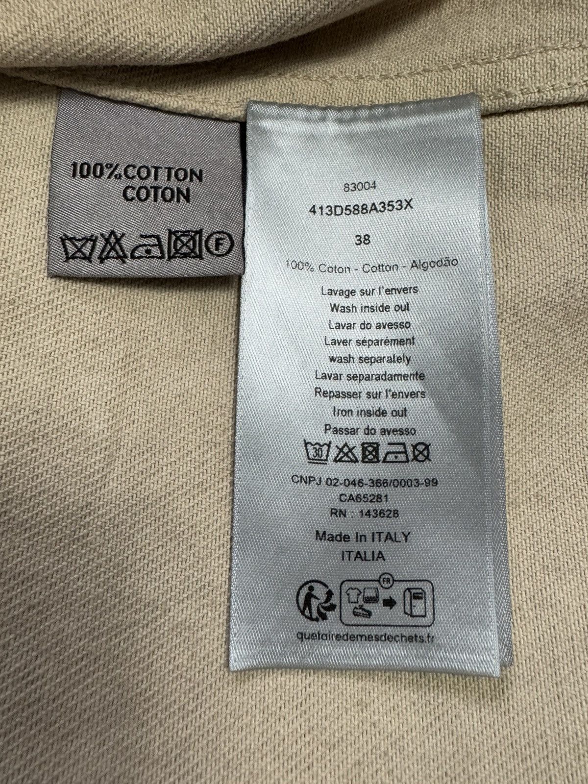 Dior DIOR overshirt SIZE 38 SEE REAL TAPE MEASUREMENTS IN PHOTOS Size US M / EU 48-50 / 2 - 11 Thumbnail