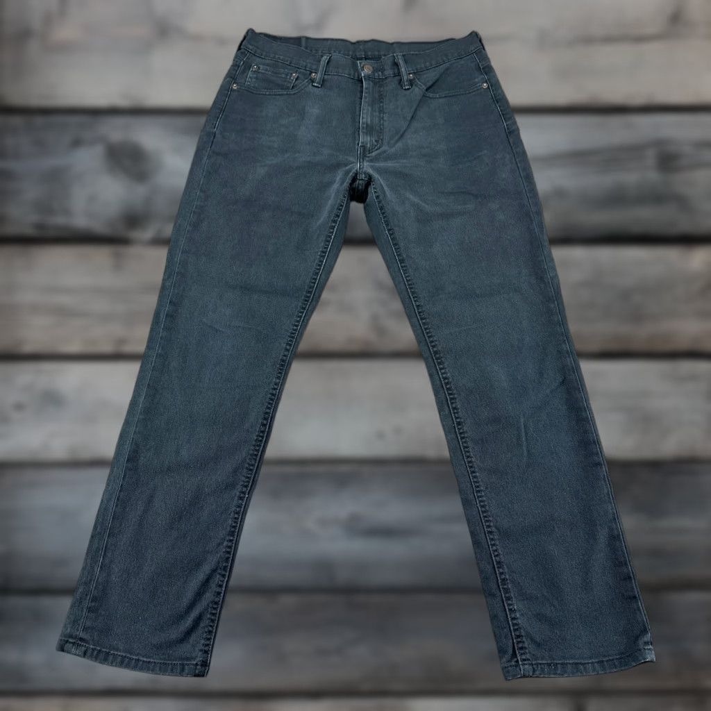Levi's Levi's 541 Jeans Men 33x32 Black Tapered Leg Athletic Fit Dark Faded Wash Stretch Size US 33 - 1 Thumbnail