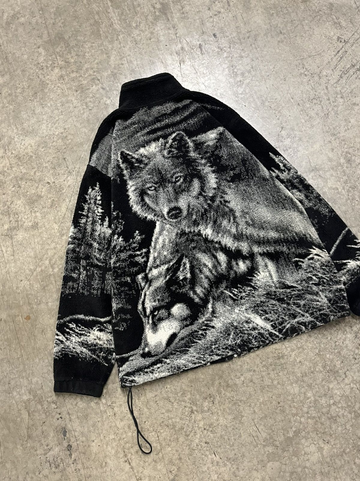 Vintage Vintage AOP Animal wolf fleece vintage streetwear hype Size US M / EU 48-50 / 2 - 2 Thumbnail