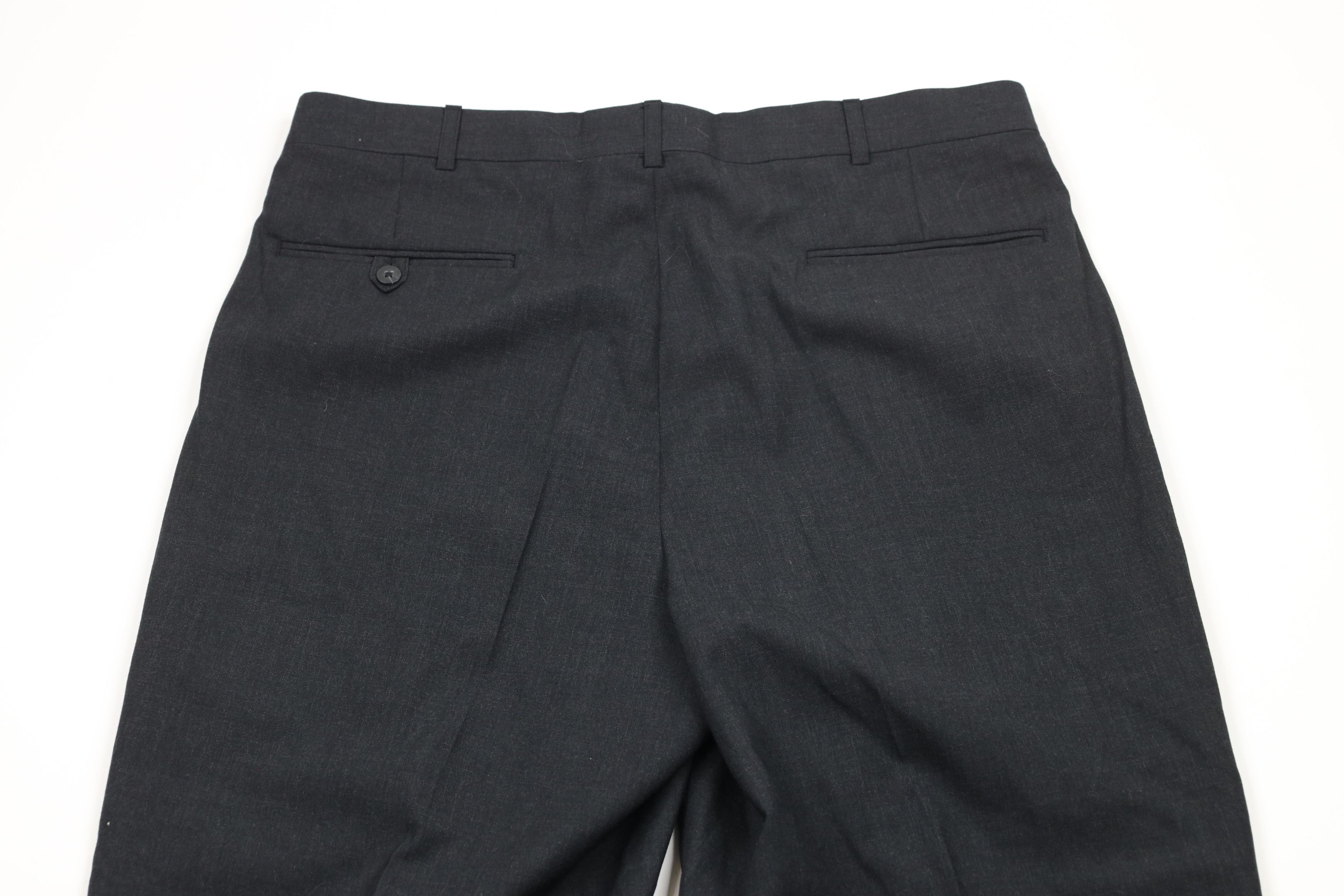 Vintage Vintage 90s Streetwear Pleated Worsted Wool Wide Leg Pants Size US 36 / EU 52 - 11 Thumbnail