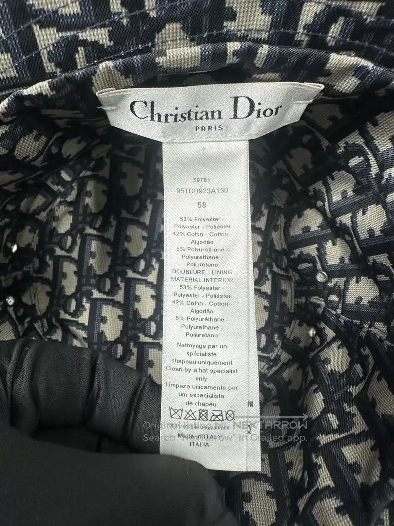 Dior Dior Size 58 Double-sided full-printed old flower logo fish Size ONE SIZE - 7 Thumbnail