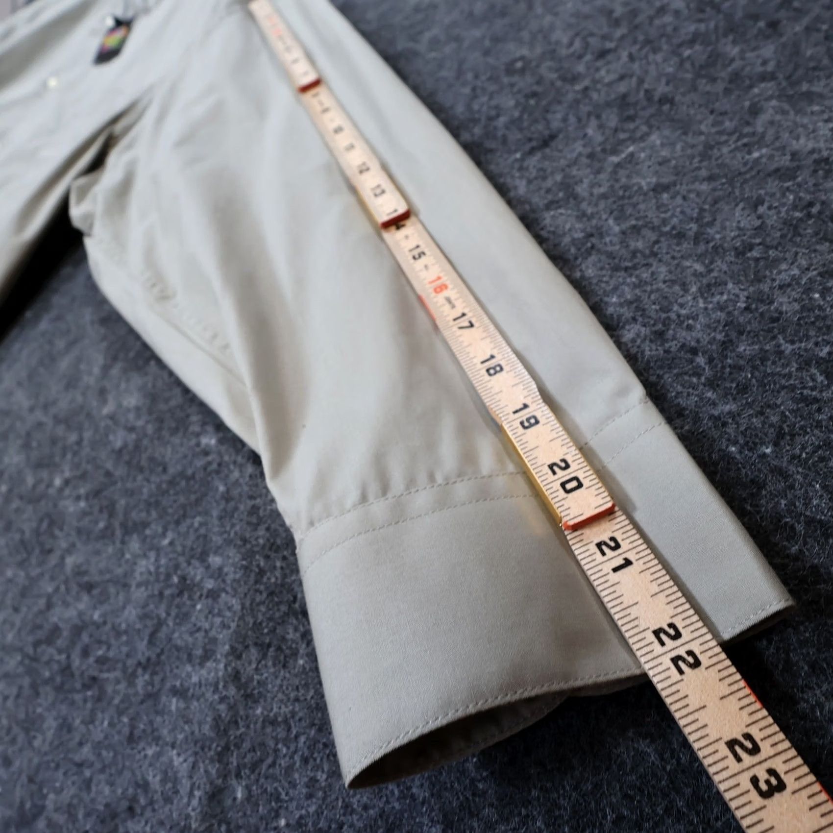 Vintage Giorgio Brutini Mens Gray XL Dress Shirt Long Sleeve Button Up Pocket Size 48R - 4 Thumbnail