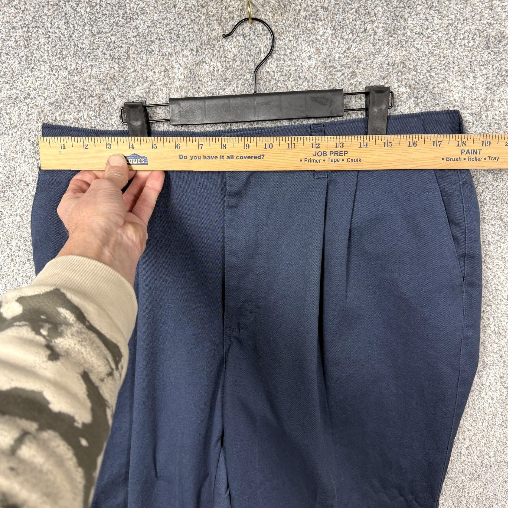Wrangler Vtg 90s Timber Creek Wrangler Pants Mens Size 36x29 Blue Chino Pleated Old Money Size US 36 / EU 52 - 3 Thumbnail