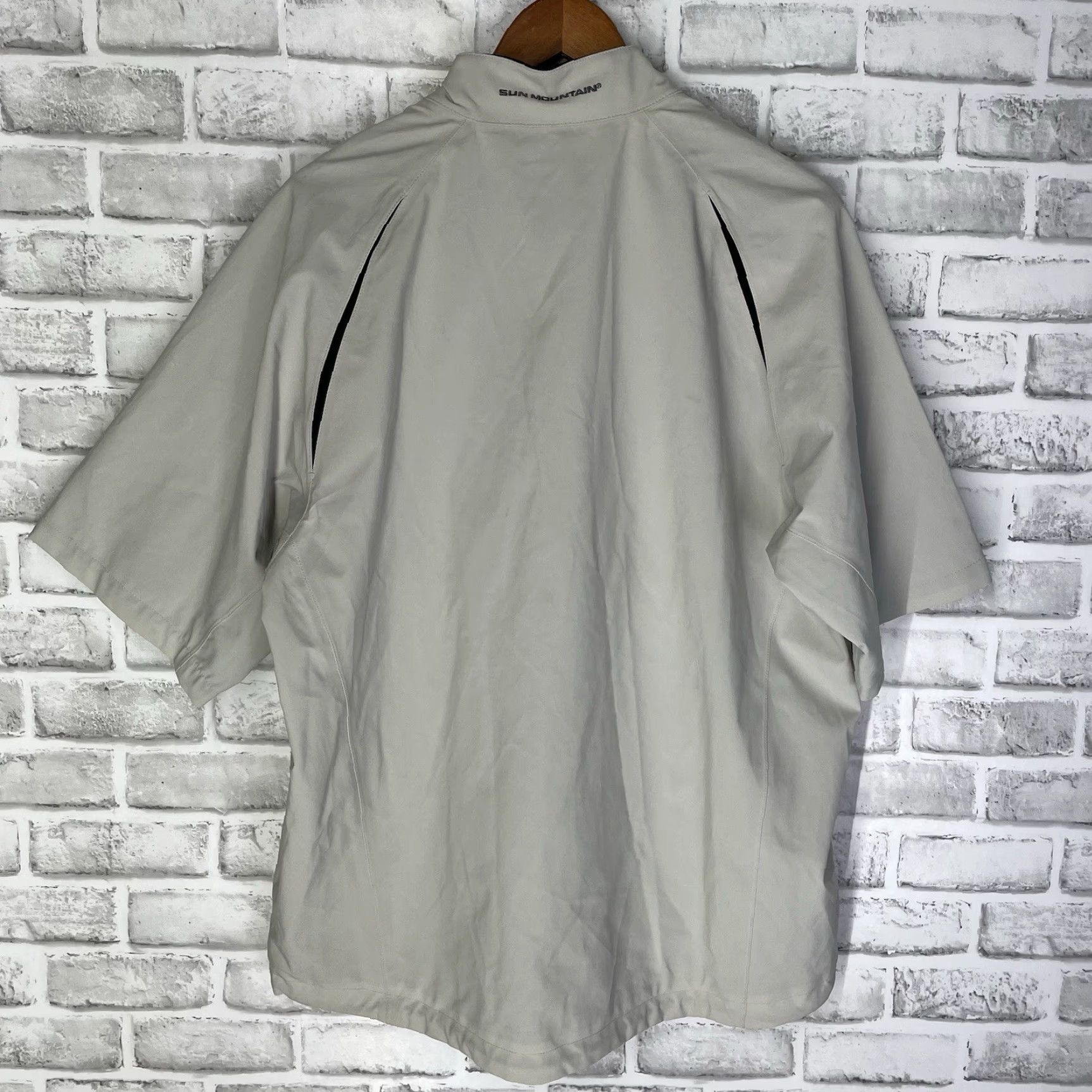 Vintage Sun Mountain Outerwear Jacket Mens Size M Beige Windbreaker Half-Zip Pullover Size US M / EU 48-50 / 2 - 5 Thumbnail