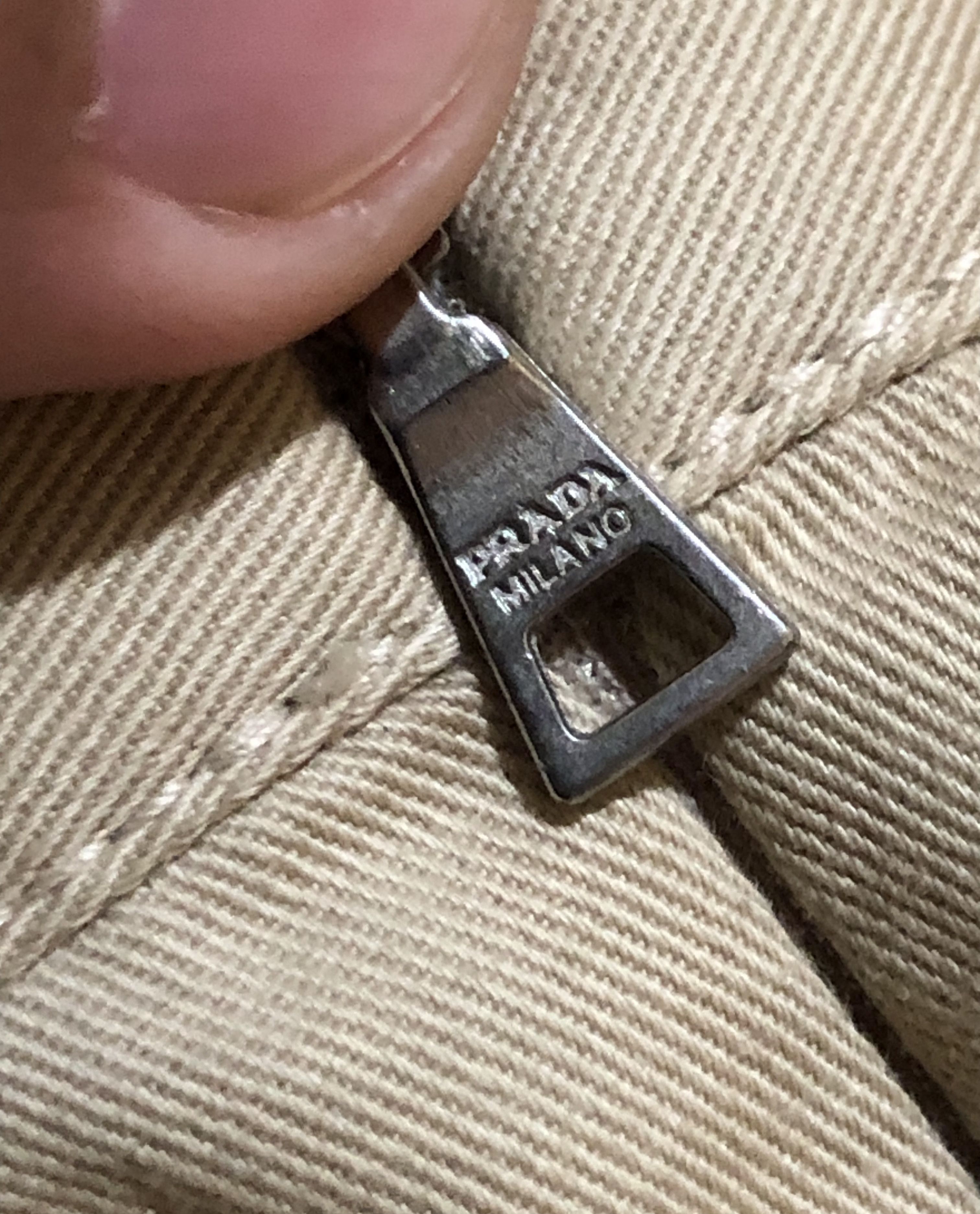 Prada Vintage 90s Prada Milano Side-Zip Trousers RARE Size 28" / US 6 / IT 42 - 10 Thumbnail