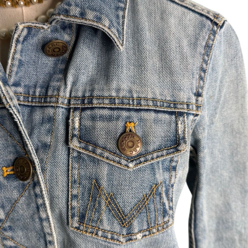 Marc Jacobs Marc Jacobs Y2K denim jean jacket light wash size XS Size XS / US 0-2 / IT 36-38 - 2 Thumbnail