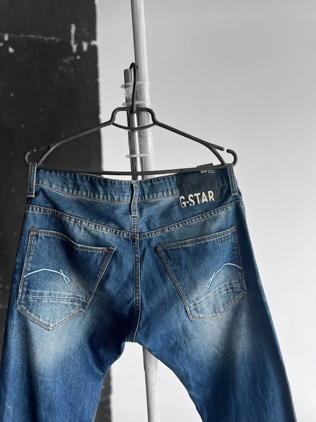 G-Star G-Star Raw Mens Morris Low Straight Blue Jeans Size US 34 / EU 50 - 4 Thumbnail