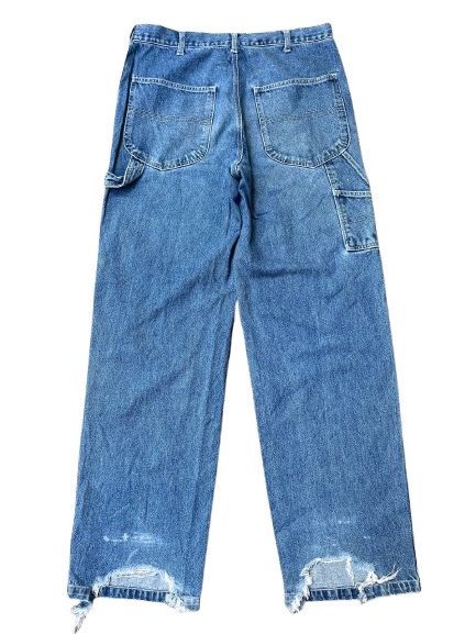 Blue Blue Japan VINTAGE CARPENTER BAGGY JEANS Size US 35 - 2 Thumbnail
