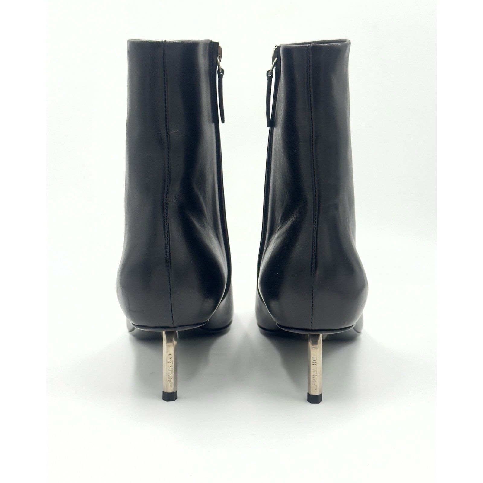 Off-White Allen ankle boots Donna Nero Smooth Napa Calfskin Size 38/8 Size US 8 / IT 38 - 5 Thumbnail