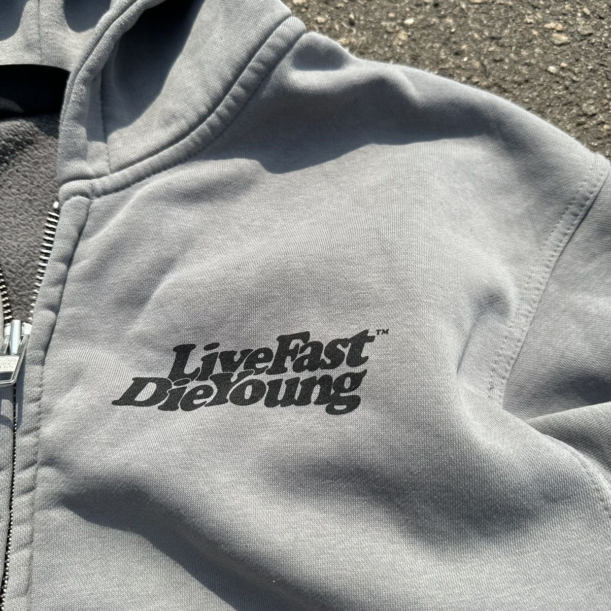 Japanese Brand × Vintage vintage lfdy zip hoodie live fast die young boxy fit Size US M / EU 48-50 / 2 - 4 Thumbnail