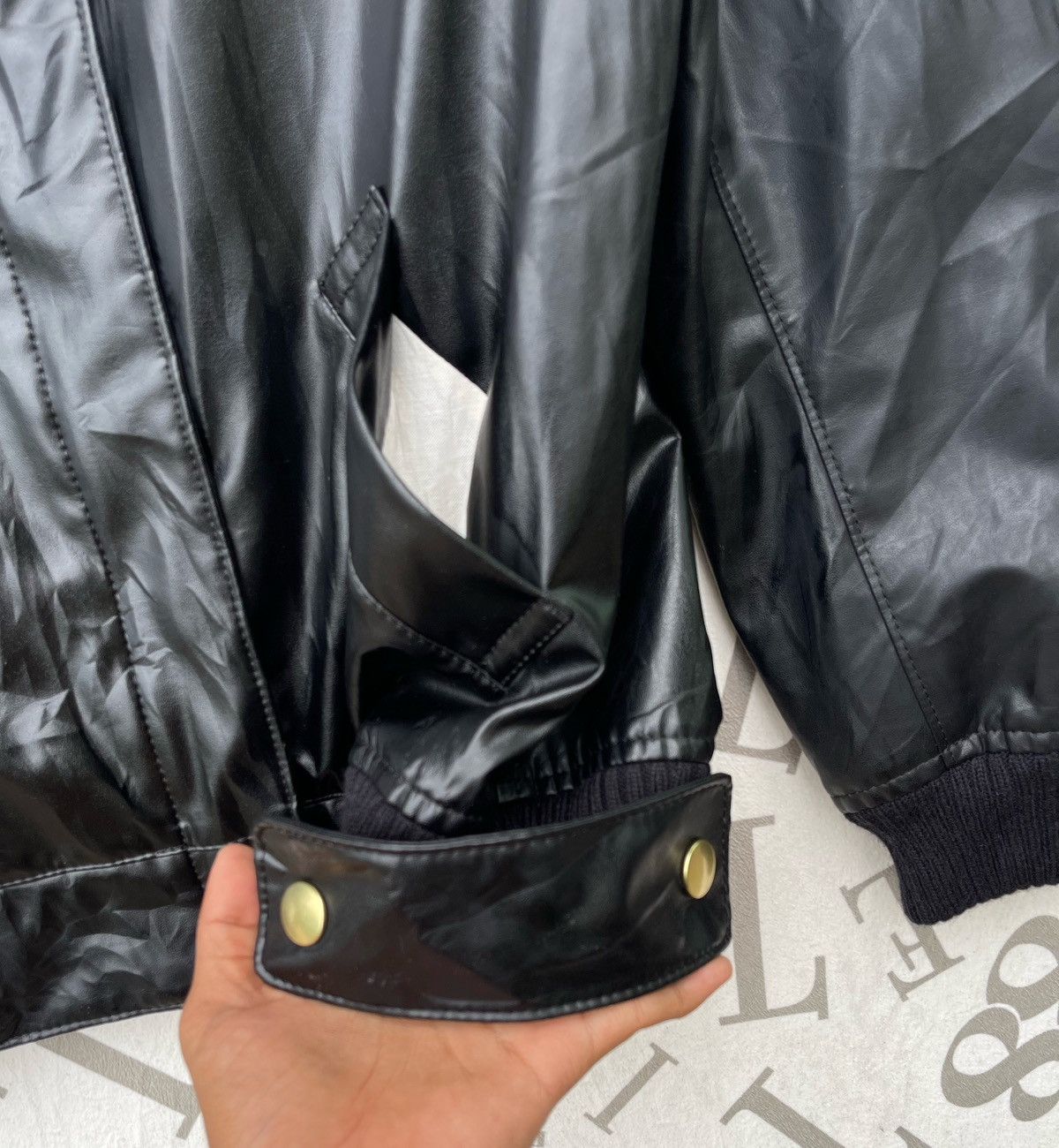mercibeaucoup Mercibeaucoup by Issey Miyake Pu Leather Bomber Jacket Size M / US 6-8 / IT 42-44 - 13 Thumbnail