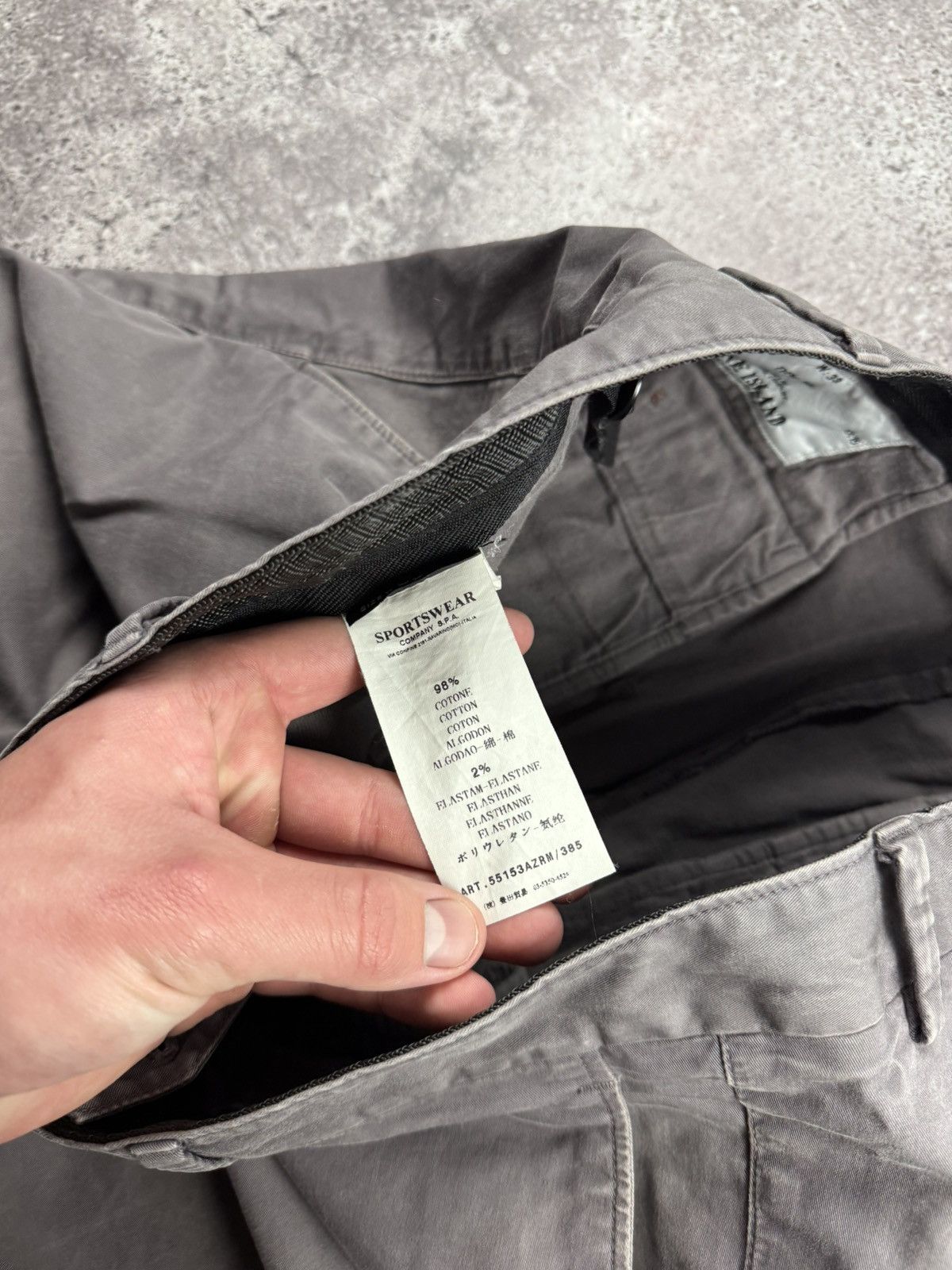 Stone Island Vintage Stone Island Faded Garment Dyed Pants Chinos Distres Size US 33 - 15 Thumbnail