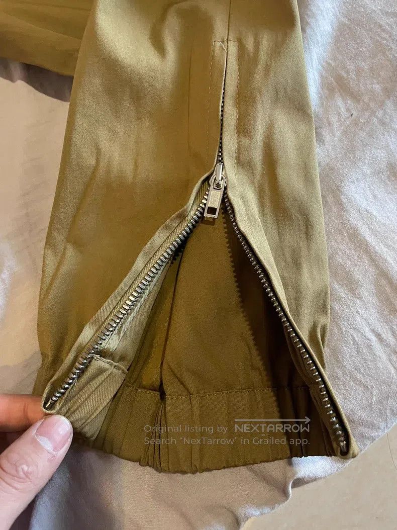 Rick Owens Rick Owens Khaki zipper pants Size US 36 / EU 52 - 4 Thumbnail