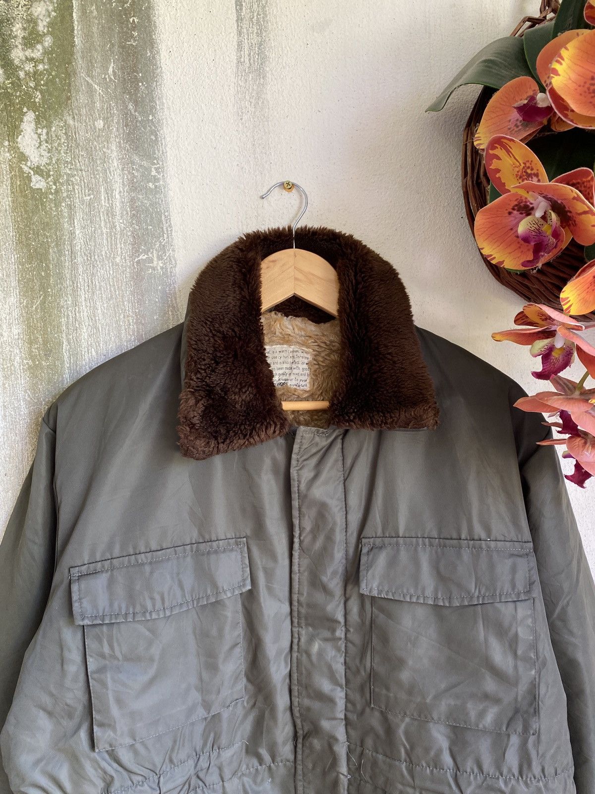 Japanese Brand × Vintage ✨Vintage Europe Sherpa Hoodie Fleece Lining Winter Jacket Size US L / EU 52-54 / 3 - 5 Thumbnail