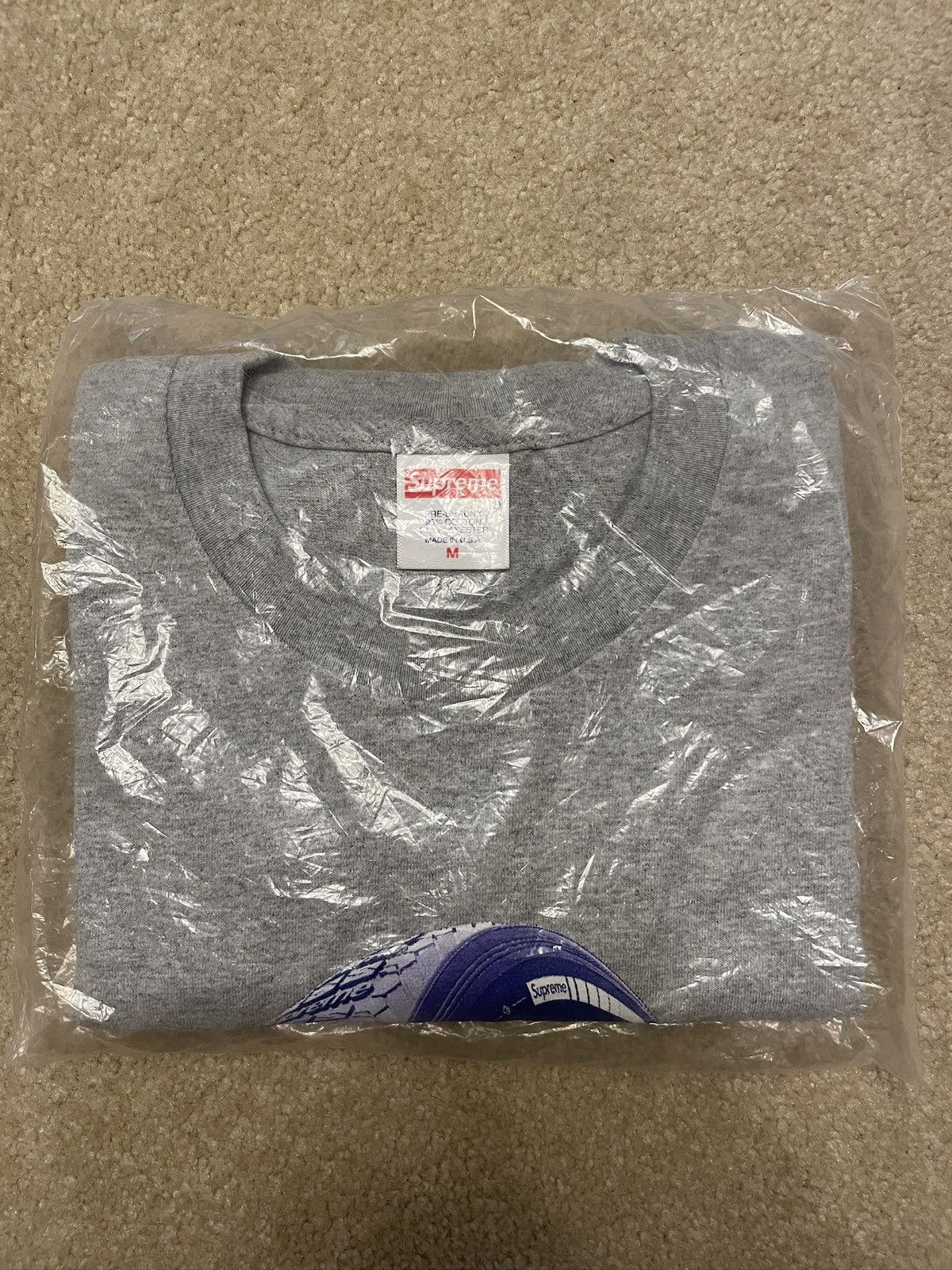 Supreme Supreme tires tee grey Size M, NEW Size US M / EU 48-50 / 2 - 2 Thumbnail